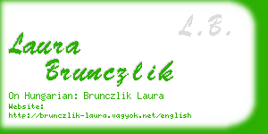laura brunczlik business card